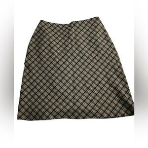 Vintage Plaid A-Line Skirt